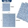 100 Blue Dot Cocktail Napkins 3 Ply Disposable Beverage Napkins view 2