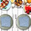 100 Blue Dot Cocktail Napkins 3 Ply Disposable Beverage Napkins view 4