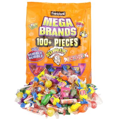 Frankford Bulk Halloween Trick or Treat Candy, Individually Wrapped Assorted Treats, 100+ Pieces, 18 Ounce Bag