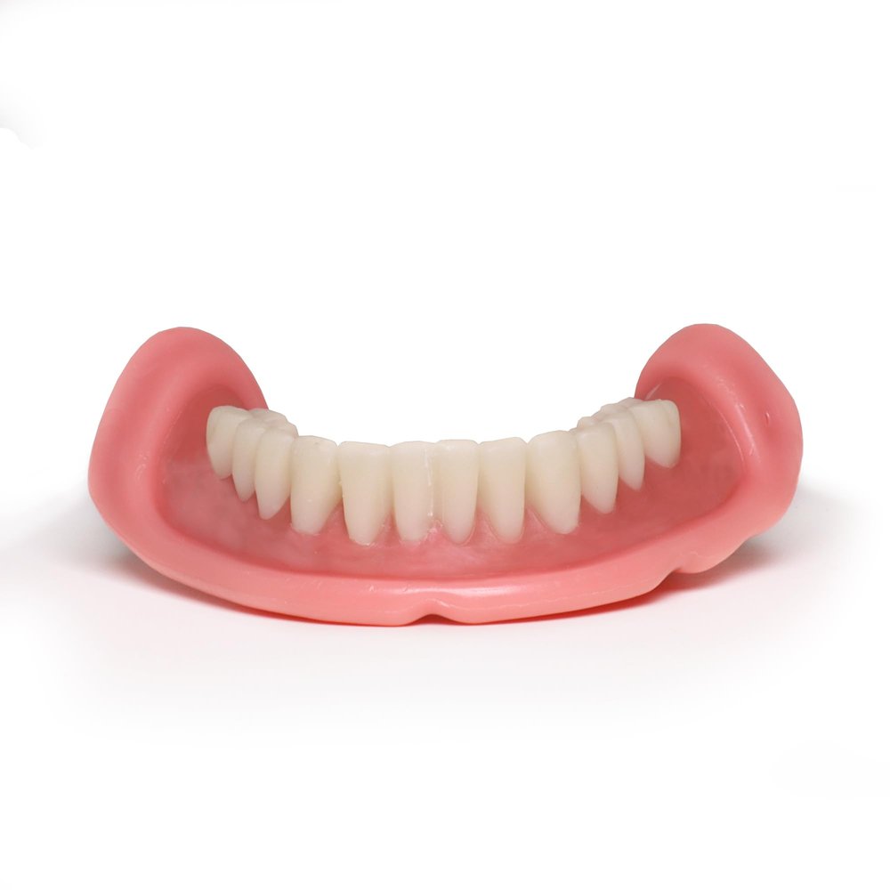 Easy Denture: Boil-&-Bite Functional Denture, Self-fit at Home in Mins, Adjusts for Narrow or Wide Arches, Long-term or temporary Solution, Eat, Drink and Smile Confidently, Small/Med Denture, Lower