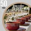 Trendables Plastic Bowls Disposable Bowls 24 Oz Bowl Set Of 50 Burgundy Gold Rimmed Fancy Plastic Serving Dishes Perfect for Parties and Events Disposable Candy Bowl view 2