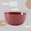 Trendables Plastic Bowls Disposable Bowls 24 Oz Bowl Set Of 50 Burgundy Gold Rimmed Fancy Plastic Serving Dishes Perfect for Parties and Events Disposable Candy Bowl view 4