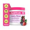Belli Welli Fiber Supplement for Women & Men  Premium Daily Fiber Powder from Organic Acacia with Added Collagen, Electrolytes & Probiotics  No Bloat, Constipation & Gut Health Support (Wild Berry) view 1