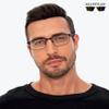 READITEASY 3 Pack Reading Glasses Men 1.25 Blue Light Blocking, Readers Men with Spring Hinge Reduce Eyestrain/UV/Dryness, Mens Reading Glasses 1.25+ view 2