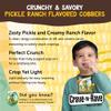 Crave-N-Rave Individually Wrapped Pickle Ranch Cobbers, 1.2 Oz, Dill Pickle Popcorn Puffs Balls, Corn Snack, Made in USA, 300 Count (Total of 22.5 Lbs) view 3