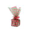 shareluck 100ft Christmas Cellophane Wrap Roll Red & Green Stripes Cellophane to Wrap Gift Basket,Bags, Treat, Wine, Party Decoration. (100ft Long x 16 Wide x 2.5Mil) view 3