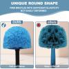 4 Pack Cobweb Duster Head Brush-Twist-On Spider Web Brush for Outdoor & Indoor Web Cleaning // Fits Standard Acme Threaded Poles // Cobweb Duster Brush Head Only-Blue view 3