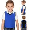 Sensory Compression Vest for Kids - Autism & ADHD Deep Pressure Therapy, Breathable Form-Fitting SPD Clothing, Calming Anxiety Relief, OT Support Blue view 1