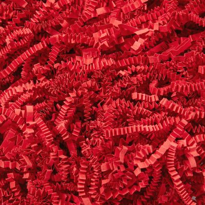 Mefleet 1 LB Crinkle Cut Paper Shred Filler Red Crinkle Shredded Paper for Gift Box - Gift Basket Bag Filler - Grass Cushion Stuffing for Valentine's Day Holiday Packaging Wrapping