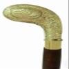 Antique Handmade Walking Cane Brass Designer Nautical Handle Victorian Style Wooden Walking Cane view 1