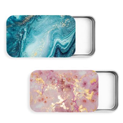 Gerkia 2Pack Travel Floss Picks Case, Refillable Portable Floss Pick Holder and Dispenser, Small Tin Box Containers.