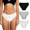 Battewa Leak Proof Underwear for Women Incontinence Underwear Teens Ladies Cotton Leakproof Panties Bikini Absorbent 40ml,3Pack (3Color,X-Large) view 1