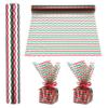 shareluck 100ft Christmas Cellophane Wrap Roll - Xmas Cellophane Wrap for Christmas to Wrap Gift Basket, Treat, Wine, Party Decoration (unfold 31.5" x 100ft) view 4