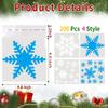 QOIUSO 200 Pcs 4x4 Inch Christmas Cookie Bags  4 Snowflake Designs Self-Adhesive Cellophane Treat Bags for Cookies, Candies, Holiday Goodies, Party Favors, and Gift Giving view 2