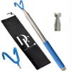 10 FT Telescoping Pickup Tool Magnetic Pole with Hook, Telescopic Reach Pole Multi-Tool | Includes Double Hook & Strong Magnet Attachments on both sides Portable Utility Tool with Carrying Bag view 1