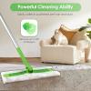 (100 Count) Disposable Dry Sweeping Cloths Pads Compatible with Swiffer Sweeper, Sweeper Dry Mop Refills, Dry Mop Pads for Floor Mopping and Cleaning, Electrostatic Cloths, 12.2 x 8.66 inch view 3
