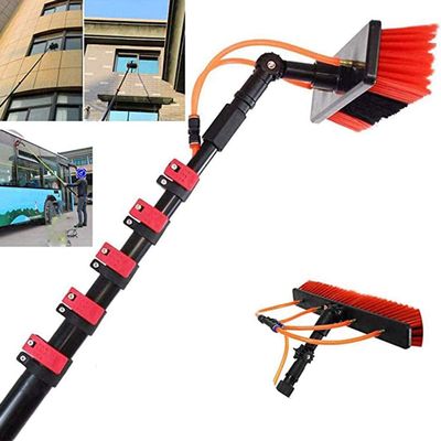 Water Fed Pole Kit Window Cleaning Pole 3.6-11M Window Cleaning Brush Water Fed Telescopic Brush/Extendable Cleaner for Photovoltaic Panel Cleaning Trucks for Cleaner Outdoor Window