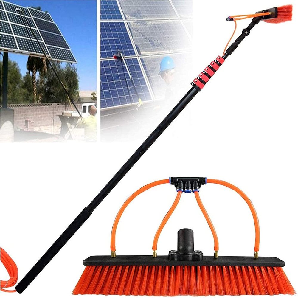 Window Cleaning Brush Water Fed Pole Kit Window Cleaning Pole 3.6M 5.4M 6M 7.2M 9M 11M Outdoor Window Cleaner Hose Window Cleaner Kit Cleaning Tool for Window Glass Solar Panel