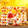 Fall Thanksgiving Treat Bags,200Pcs Thanksgiving Fall Cellophane Treat Bags, Plastic Falls Autumn Maple Leaf Pumpkin Candy Cookies Goodie Gift Bags with Twist Ties for Thanksgivings Falls Party Favors view 3