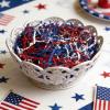 ZEBMOON 2 LB Red White Blue Crinkle Cut Paper Shred Filler Great for Gift Wrapping, Basket Filling, Birthday, Wedding, Independence Day, 4 of July Party Decorations Filling Supplies view 4