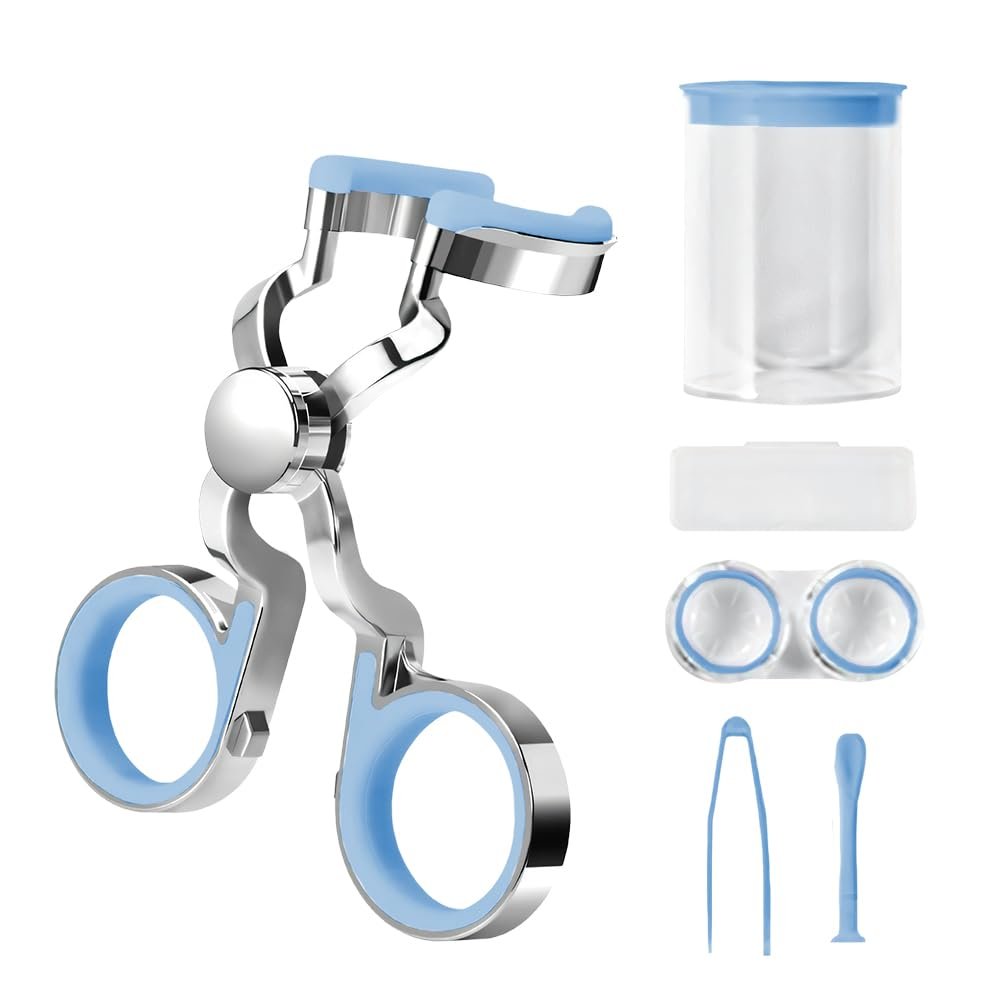 Wegodal Contacts Lens Helper, 2024 New Contact Lens Applicator Tool Portable Contact Lens Insertion Tool, Contact Lens Eyelid Wearingtool for Travel (E)