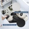 BVNMT Water Absorbent Mat Cute Cartoon Panda Printed Non-Slip Floor Mat Diatomaceous Mud Mat for Indoor and Outdoor 23.615.7 Inch view 3