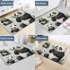 BVNMT Water Absorbent Mat Cute Cartoon Panda Printed Non-Slip Floor Mat Diatomaceous Mud Mat for Indoor and Outdoor 23.615.7 Inch view 4