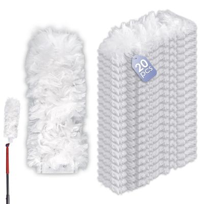 (20 Count) Disposable Duster Refills Compatible with O-Cedar Flex & Catch Dusters, Heavy Duty Dust Refills, Multi-Surface Duster Replacement Kit, Dust Removal Brush Heads