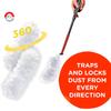 10 Count Heavy Duty Dusting Refills for O Cedar Flex & Catch | Disposable Duster Refill with Cleaning Fibers | Traps 3X More Dust Than Traditional Feather Duster view 2