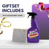 Super Clean Citrus Scent Foaming Cleaner and Degreaser Spray 32 oz Bundle with Microfiber Cloth - Heavy Duty Degreaser for Kitchen, Oil, Grime, and Dirt Removal - (4 Items) view 3