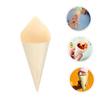 CATIEBYE 50pcs Mini Cones for Ice Cream and Charcuterie Rustic Food Serving Cones for Parties Catering and Restaurants for Appetizers and Desserts view 4