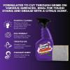 Super Clean Citrus Scent Foaming Cleaner and Degreaser Spray 32 oz Bundle with Microfiber Cloth - Heavy Duty Degreaser for Kitchen, Oil, Grime, and Dirt Removal - (2 Items) view 3