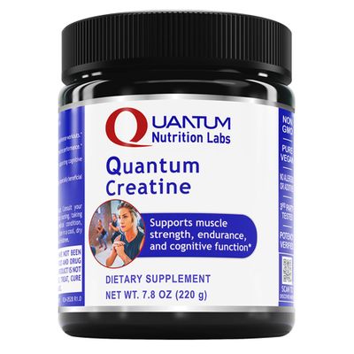Quantum Nutrition Labs Quantum Creatine - Creatine Monohydrate Powder, Creatine Powder for Men, Women, Vegetarians, Unflavored Vegan Friendly Formula - 7.8 oz (40 Servings)