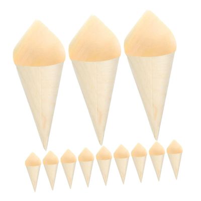 FUNOMOCYA 50pcs Ice Cream Cones Confetti Holder for Wedding Charcuterie Cups Miniature Ice Cones for Events