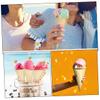 FUNOMOCYA 50pcs Ice Cream Cones Confetti Holder for Wedding Charcuterie Cups Miniature Ice Cones for Events view 4