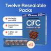 CirC Energy Bites - 12 Pack Chocolate Brownie Gluten Free Protein Balls - 10g Protein, Whole Grains, Nuts & Fruit - Portable Healthy Snacks for Adults & Kids, 5 Piece Resealable Packs view 3