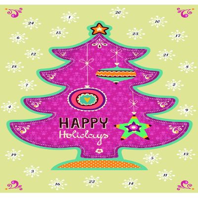 12434 - Calendar - Christmas Tree - 7"H x 4.5W x 2"D