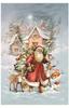 10439 - Calendar - Santa with Reindeer - 11.75"H x 8.25"W x .1"D view 1