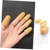 SOESFOUFU 25pcs Static Rubber Finger Covers for Banknote Counting and -Resistant Beige Reusable Protective Sleeves for Electronic Repair and Sorting Tasks view 3