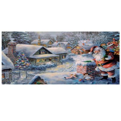 10385 - Calendar - Santa on Roof - 8"H x 11.5"W x .1"D