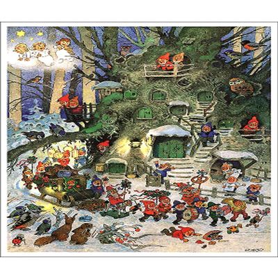 11571 - Calendar - Elf Parade - 15.5"H x 11.5"W x .1"D