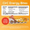 CirC Energy Bites - 12 Pack Honey Peanut Oat Gluten Free Protein Balls - 10g Protein, Whole Grains, Nuts & Fruit - Portable Healthy Snacks for Adults & Kids, 5 Piece Resealable Packs view 2