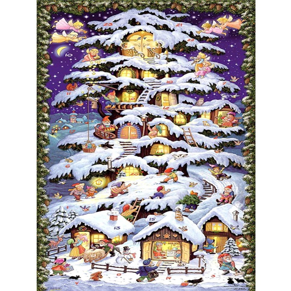 11641 - Calendar - Tree Tower - 23.75"H x 11.5"W x .1"D