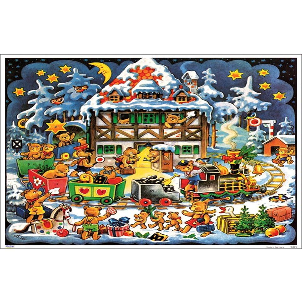 10425 - Calendar - Teddy Village - 10.75"H x 11.5"W x .1"D
