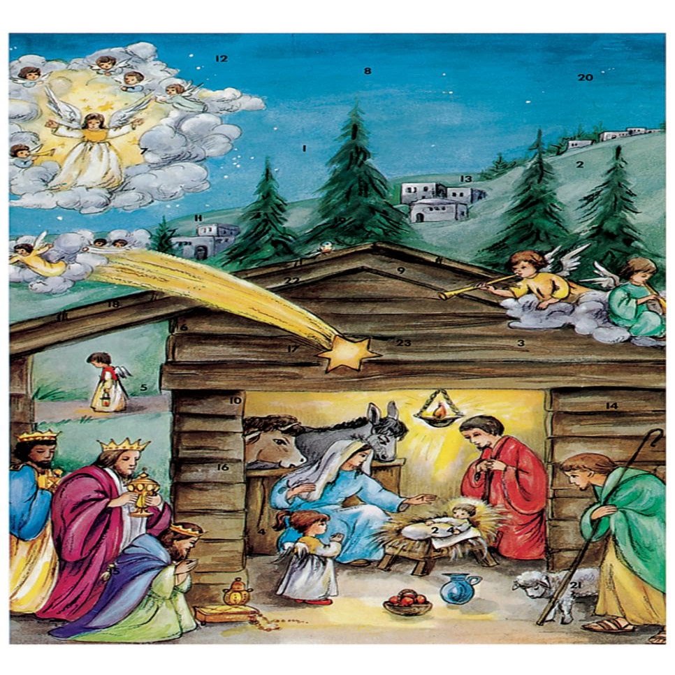 10078 - Calendar - Nativity Scene - 11.5"H x 8"W x .1"D