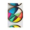 SamLng Round Palette Waffle Kitchen Towel Absorbent Dishcloths for Household Chores Ideal for Kitchen, Bathroom, and Tea view 1