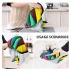 SamLng Round Palette Waffle Kitchen Towel Absorbent Dishcloths for Household Chores Ideal for Kitchen, Bathroom, and Tea view 3