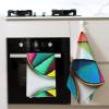 SamLng Round Palette Waffle Kitchen Towel Absorbent Dishcloths for Household Chores Ideal for Kitchen, Bathroom, and Tea view 4