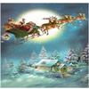 10440 - Calendar - Santa with Sleigh and Reindeer - 11.75"H x 8.25"W x .1"D view 1