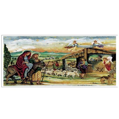 10080 - Calendar - Nativity Scene - 8"H x 11.5"W x .1"D